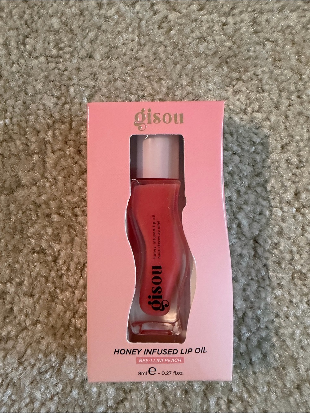 Gisou Honey Infused Lip Oil — Bee-LLini Peach NWT